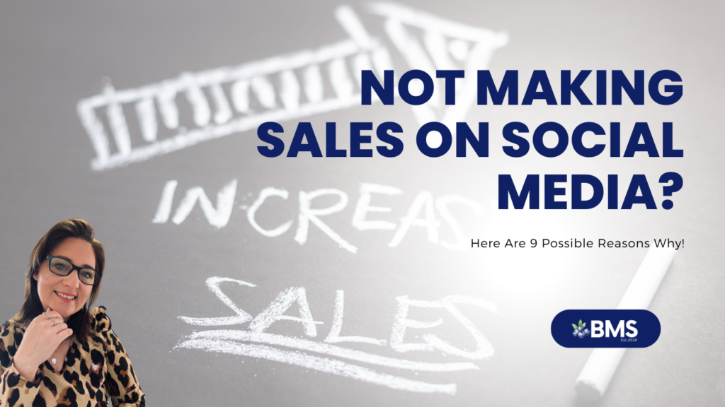 Not Making Sales on Social Media - Blog Header